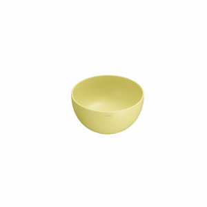Vessel sink | T_EDGE | 300x300x160 mm | Mustard yellow mattte