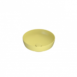 Umývadlo T-EDGE | 370x370x140 mm | horčicovo žltá mat