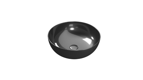 Vessel sink | T_EDGE | 450x450x160 | Terra dombra gloss
