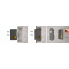 Podomietkový modul X STYLE | vrchný diel pákový dvojcestný | termostatický | farba nerezová