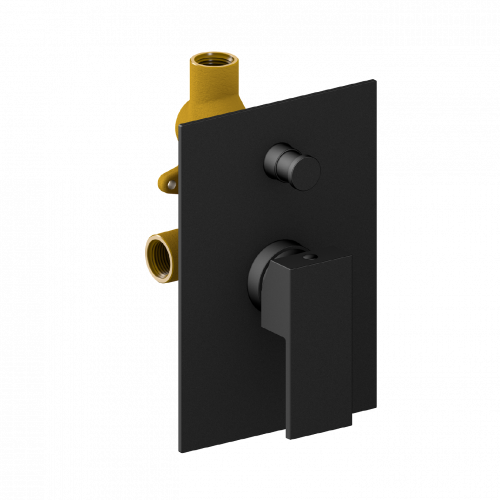Concealed module two-ways | lever | black mattte | CUBE