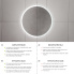 Koupelnové podsvícené LED zrcadlo | 600 x 600 mm | černá | 2x senzor