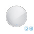 Koupelnové podsvícené LED zrcadlo | 800 x 800 mm | černá | 2x senzor