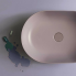 Countertop washbasin T-EDGE | 600x400x160 | Pink mattte