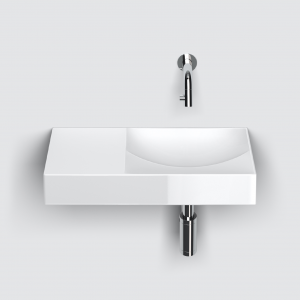 Vessel or wall-mounted sink VALE 450 x 190 x 70 | white
