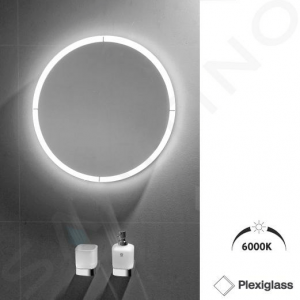 Koupelnové podsvícené LED zrcadlo ZP 24002R 800 x 800