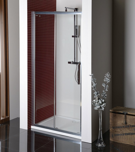 LUCIS LINE | sprchové dveře 1100 x 2000 | chrom | čiré sklo