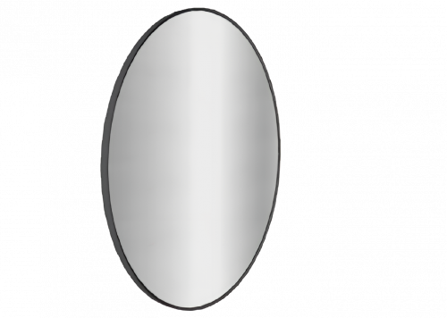 Kúpeľňové podsvietené LED zrkadlo SHIELD | 600 x 600 mm | senzor | čierna