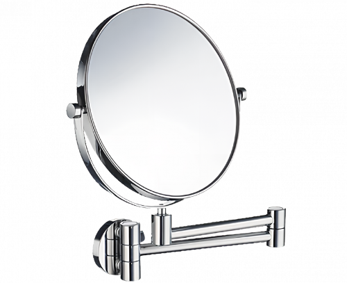 Kozmetické zrkadlo závesné s ramenom malé | 5x | Smedbo