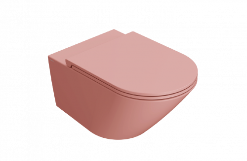 WC Forty3 | 570x360x330 mm | závesné | ružová mat | Rimless