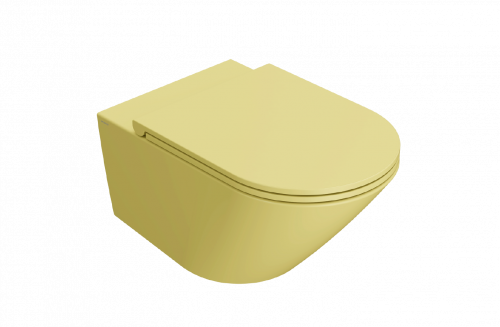 WC Forty3 | 570x360x330 mm | závesné | horčicovo žltá mat | Rimless