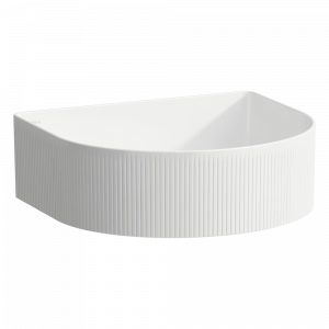 Umývadlo na dosku SONAR | 410 x 365 x 140 | s vonkajšou štruktúrou | biele