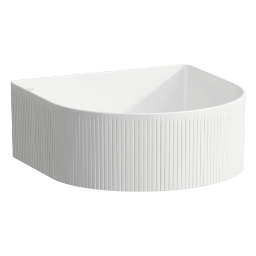 Umývadlo na dosku SONAR | 340 x 340 x 140 | s vonkajšou štruktúrou | biele