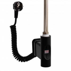 Topná tyč | Home Plus Eco | O-profil | černá | 900W | s připojovacím kabelem se zástrčkou