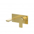 Wash basin faucets wall concealed | lever | gold gloss | INFINITY