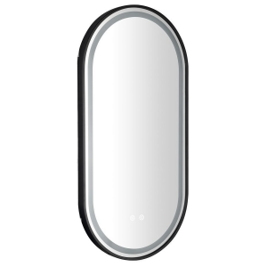 LED podsvícené zrcadlo | senzor | KEIRA | 450 x 900 | senzor | folie anti-fog | černá