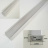 Mikro 2 | Nástěnný hliníkový stříbrný profil pro LED pásek | difuzor nacvakávací | opál | 1m