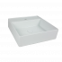 Umývadlo LIKE | 600 x 460 x 130 mm | na dosku | štvorhranný | Biela lesk