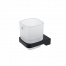 Maya tumbler holder with glass tumbler | black matte