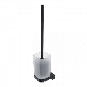 WC brush Maya with glass container | black matte