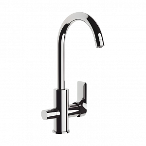 Sink faucet Infinity lever with spray jet | chrome gloss