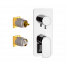 Concealed module two-ways | lever | brushed nickel gloss | INFINITY | upper part