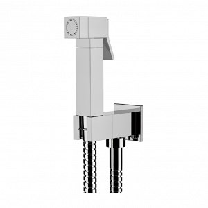 Cold water bidet mixer | with bidet spray | safety catch | chrome gloss