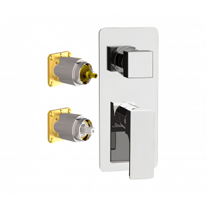 Concealed module ABSOLUTE two - way lever upper part | white mattte