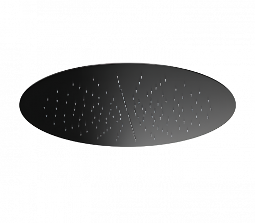 Built- round shower head - Ø 340 | black mattte