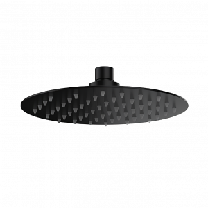 Showerhead SoffiSlim RD | wall mounted | Ø 200 mm | circular | black mattte