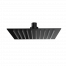 Sprchová hlavica SoffiSlim SQ | závesná | 200 x 200 mm | čtvercový | leštená nerez | čierná mat