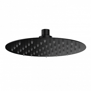 Showerhead SoffiSlim RD | wall mounted | Ø 250 mm | circular | black mattte