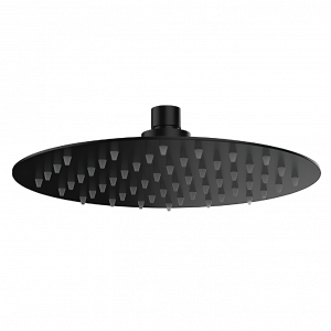 Showerhead SoffiSlim RD | wall mounted | Ø 300 mm | circular | black mattte