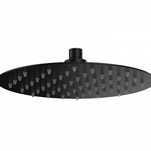 Showerhead SoffiSlim RD | wall mounted | Ø 400 mm | circular | black mattte
