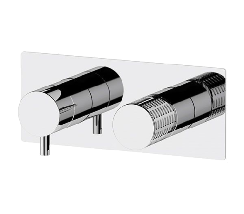 Concealed module three-way lever mixer | lever | chrome black ground mat leštěný | CELEBRITY CHESTER | upper part