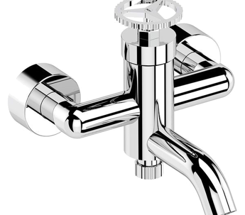 Wall-mounted bath mixer | lever | black mattte | CHRONO