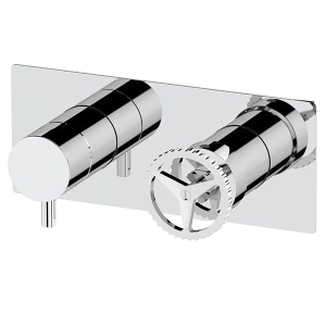 Concealed module three-way lever mixer | lever | gold mattte | CHRONO | upper part
