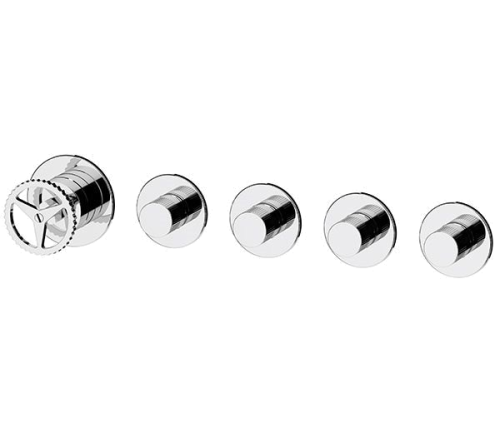 Concealed module four-way lever mixer | lever | white mattte | CHRONO | upper part