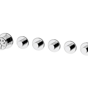 Concealed module five-way lever mixer | lever | chrome gloss | CHRONO | upper part