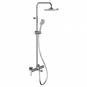 Shower set for bathtub | wall mounted sets lever | with head 200x200 | gloss | ENERGY