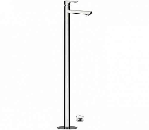 Freestanding basin mixer | lever | with a drain | white mattte | ENERGY