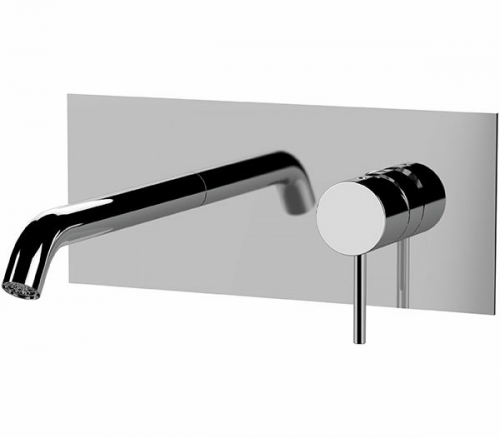Wash basin faucets wall concealed | lever | black mattte | X STYLE