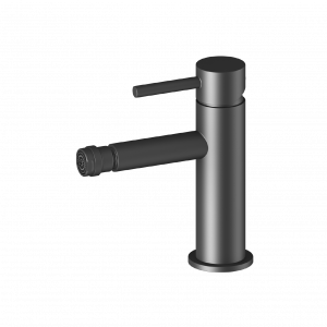 Stand-mounted bidet faucet | lever | black mattte | CIRCULO