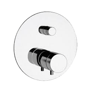 Podomítkový modul MINIMAL THERMO | pákový dvoucestný | termostatický | brushed nickel gloss