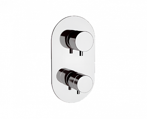 Concealed module four-way lever mixer | thermostatic | chrome gloss | MINIMAL THERMO