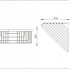 Drôtená polička Bond rohová vysoká 210 × 210 x 100 mm