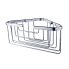 Drôtená polička Bond rohová vysoká 210 × 210 x 100 mm | chróm