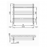 Radiátor Ulysses | 500x838 mm | biela štrukturálne mat