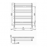 Radiátor Ulysses | 900x838 mm | biela štrukturálne mat