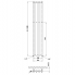 Radiátor Rosendal | 266x1500 mm | bordó štrukturálne mat
